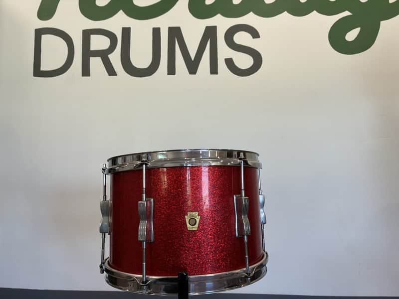 Ludwig 1960s Club Date 12x8" Tom - Red Sparkle image 1