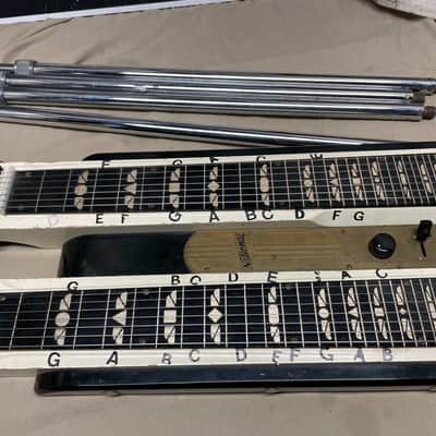 National Dual 8-String Double Neck Electric Steel Guitar with Legs - Local Pickup Only image 4