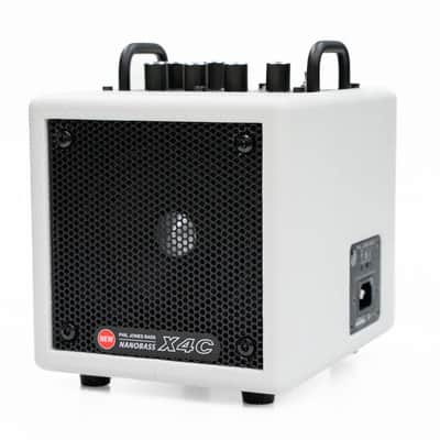 Extremely Portable! Phil Jones X4-C Nanobass Combo Amp White Single channel 35 Watt Multi Instrument Combo Amp, Only 5.3 lbs., Can be powered by Powerbank image 6