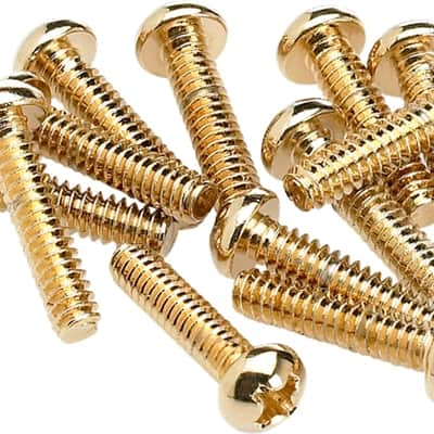 Pickup and Selector Switch Mounting Screws (12) (Gold) image 1