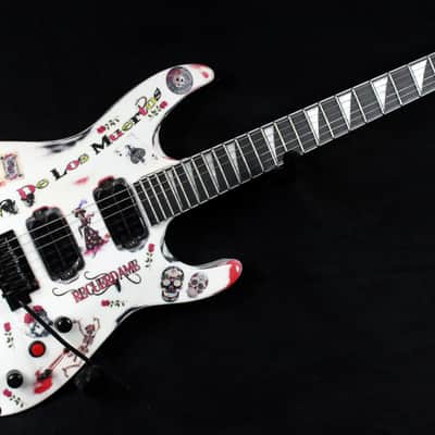 Custom Painted and Upgraded Jackson Dinky JS22 - Aged and Worn With Graphics image 4