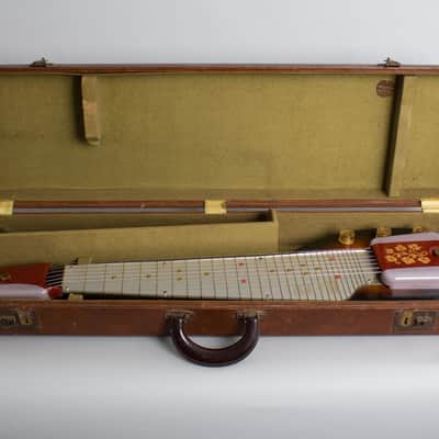 Gibson  BR-1 Ultratone Owned and Used by Elliott Sharp Lap Steel Electric Guitar (1951), original brown hard shell case. image 10
