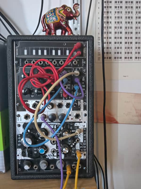 Modular Eurorack Monotron (MS-20) Moog VCF DIY + Ribbon + Silenzio Ladik - 48HP image 1