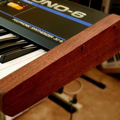 Roland Juno-60 / Juno-6  Replacement Side Panels - Solid Walnut - Brand New