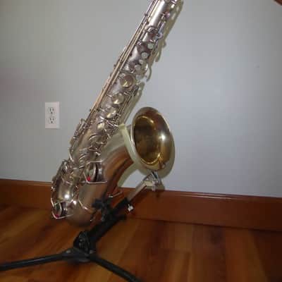 King TENOR SAXOPHONE 1924 - SILVER SATIN image 1