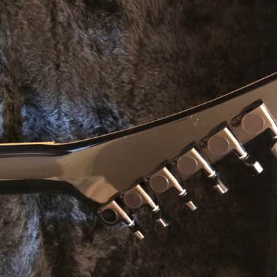 Jackson RR1 Custom Randy Rhoads 1985 San Dimas Custom Shop Offset Flying V Black and gold Pinstripe - PRE Fender era! image 12