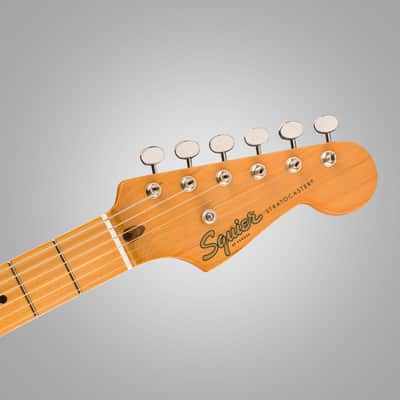 Squier Classic Vibe '50s Stratocaster, Maple Fingerboard, 2-Color Sunburst - 0374005500 Bundle w/ 12-Pack Guitar Pick and Liquid Audio Polishing Cloth image 5