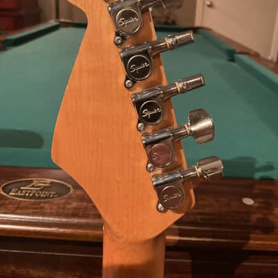 Fender Squire Stratocaster upgraded bridge/pickups comes with custom padded gig bag and strap image 8