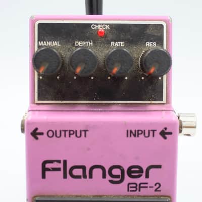 Boss BF-2 Flanger 1981 Made In Japan Black Label ACA Vintage Guitar Effect Pedal 081200 image 3