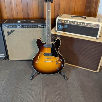Eastman T60/TV Thinline Semi-Hollow Electric Guitar w/Case - Sunburst (Serial #P2501359) image 1