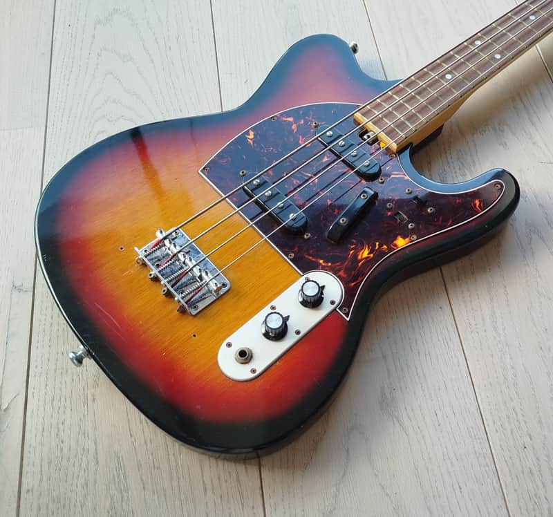 Morris Telecaster Mad Cat Bass MIJ by Moridaira 1970s Sunburst
