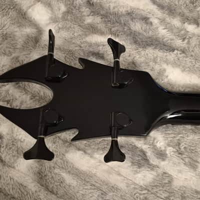 Halo Hellion Custom Bass - 4-String - Flying V - Black and Red Trim - Hellfire Bass image 12