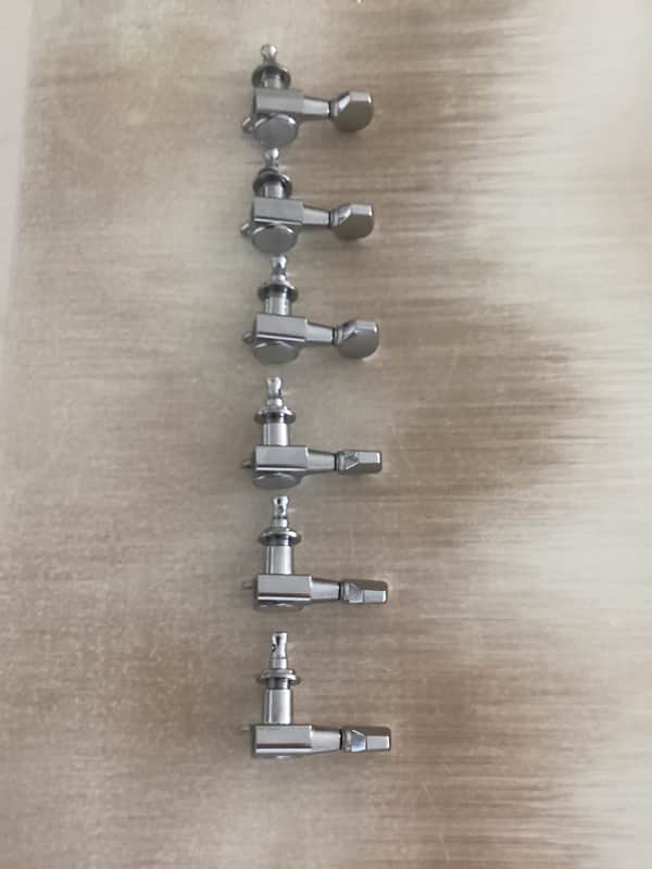 Gotoh TK-0760-001 Mini Tuning Keys, 6-in-Line, Chrome image 1