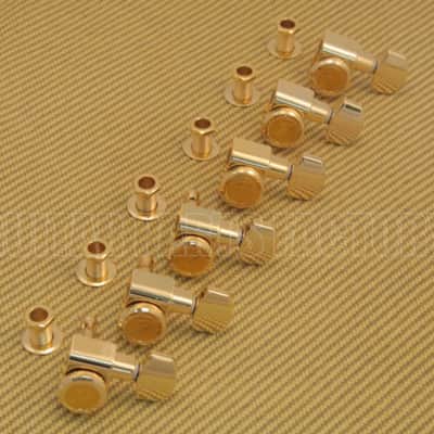 099-0818-200 Fender "F" Logo Locking Gold Guitar Tuners Strat/Tele