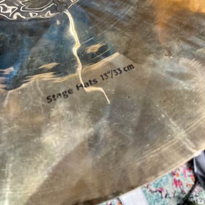 David Garibaldi's Tower of Power, Sabian 13" HHX Stage Hi-Hats Pair, 870g, 1306g 2000's - Brilliant, AUTOGRAPHED!! image 15