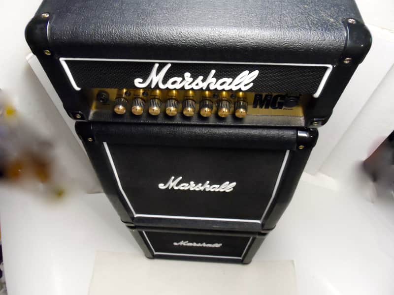 Vintage Marshall LEAD Guitar Amp Amplifier MG15HFX MINI MICRO STACK Head Cabinet MG15 HFX MG 15 10 image 1