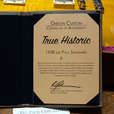 Gibson Custom Shop True Historic 1958 Les Paul Reissure Lemon Burst 2015' image 14