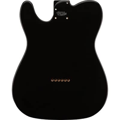 Genuine Fender Deluxe Series Telecaster SSH Alder Body Modern Bridge Mount, Black image 3