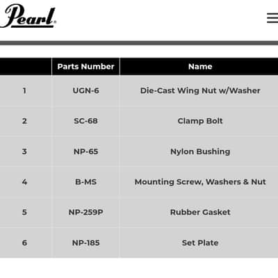 Pearl Official Pearl BB-3 Black "Tom Holder Base" For Masters/SMX/ELX/EXR/EX** 2010- - Black image 8