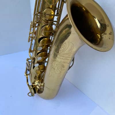 Vintage Silvertone Tenor Saxophone with Mouthpiece, Hard Case – Ready to Play 🎷 image 5