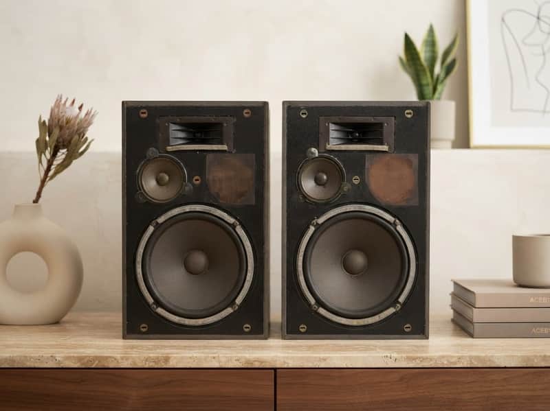 KLEIN+HUMMEL OY Rare Vintage Active Studio Monitors Tested Working Germany image 1