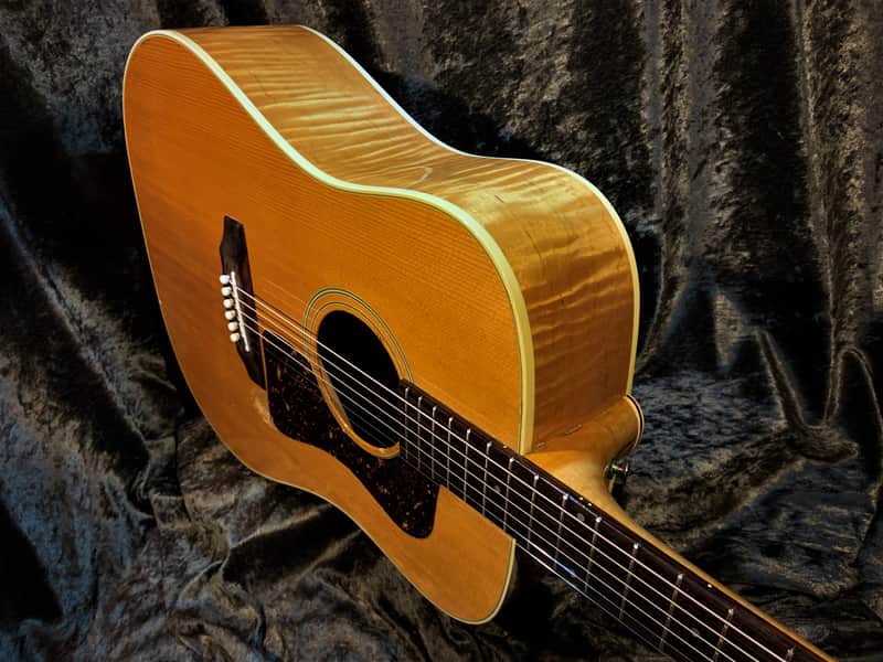 Guild D30 1987 Westerly Rhode Island Built Highly Figured Flame Maple Neck and Body Guild Acoustic image 1