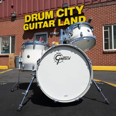 Gretsch USA Brooklyn Series 3pc Maple/Poplar Shell Pack SILVER MIST DUCO Satin Finish | 12''/14''/18'' image 5