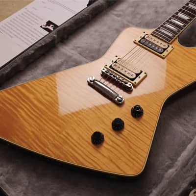 Gary Moore Owned 1984 Hamer Explorer #0731 Natural | Hamer Standard w/One-Piece Flame Honduras Mahogany Back, Flame Maple Top, Honduras Mahogany Neck, Scimitar Headstock w/Rare Flame Maple Veneer, DiMarzio PAF + Hamer Slammer Humbuckers & Sperzel Tuners image 10