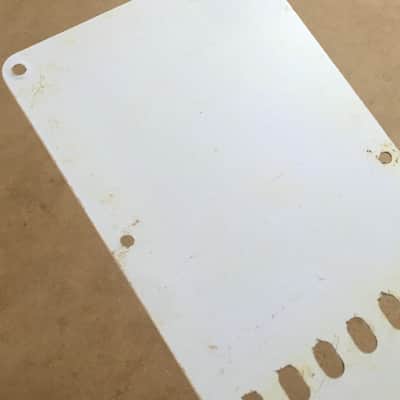 Vintage Fender Natural Aged Relic 1ply Guitar Strat Back Plate Tremolo Cover Made in USA Rare image 6