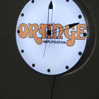 Orange Amplification Dealer Style Light Up Clock Killer Cool Mancave/Garage Item image 4