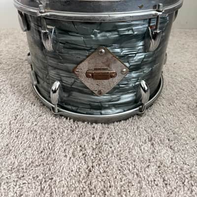 1950s Gretsch Broadkaster Outfit in Midnight Blue Pearl 14x22 9x13 16x16 image 14