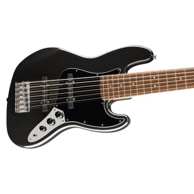 Squier Affinity Series Jazz Bass VI LRL Black Metallic - 6-String Electric Bass image 4