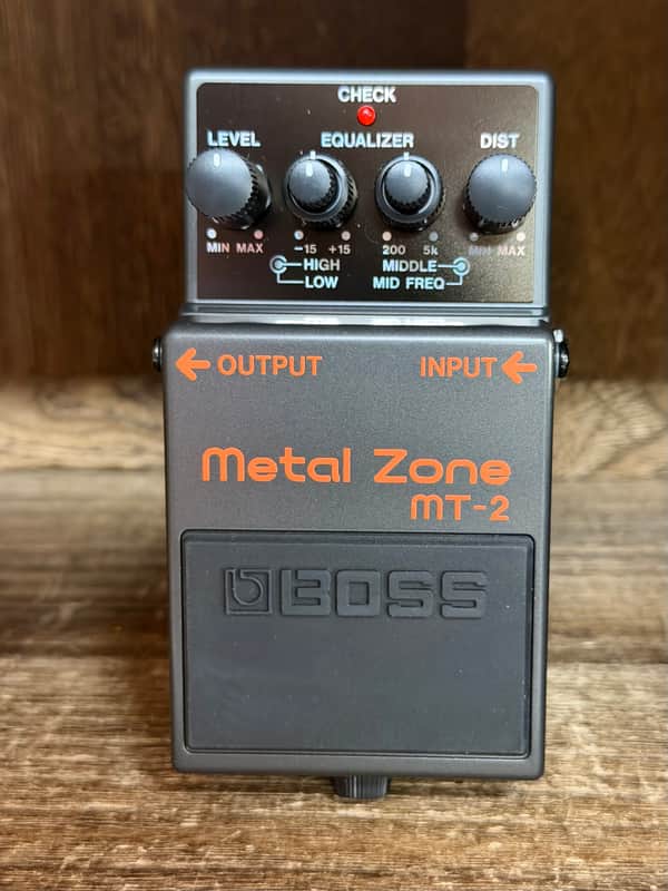 Boss MT-2 Metal Zone (Silver Label) 1991 - Present - Black | Reverb