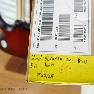 Schecter Sunset 6 Extreme - Scarlet Burst image 18