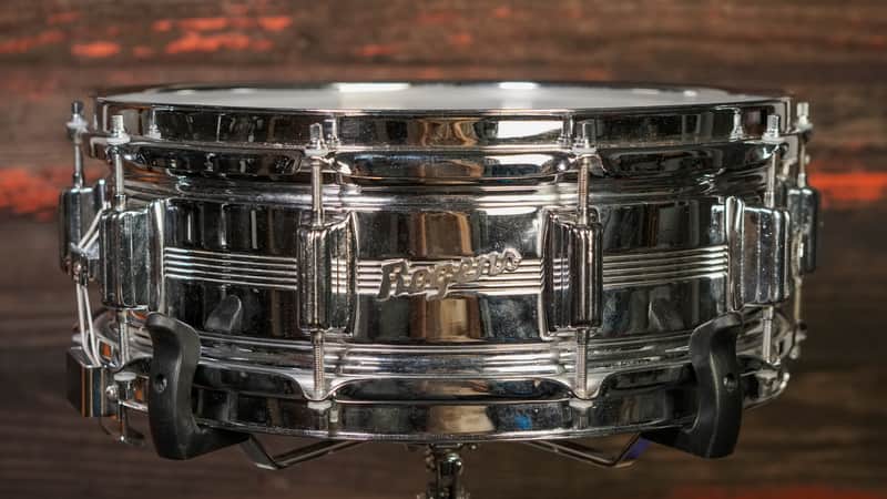 Rogers 5x14" Dynasonic Chrome-Over-Brass Snare Drum - 1960s (5-Line) image 1