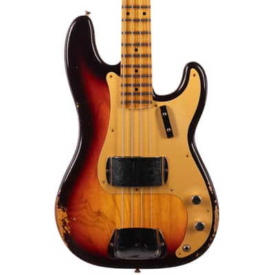Fender Custom Shop 1958 Precision Bass Relic Super Faded Chocolate 3-Color Sunburst (001) image 2