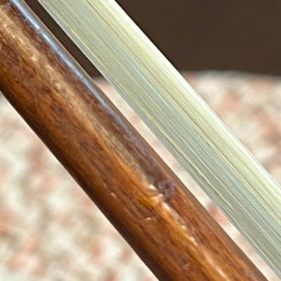 Antique vintage Conrad Gotz*** 3 star bow Violin Bow - grafted, repaired, and just a bit longer image 17