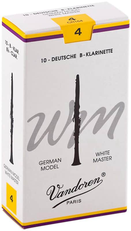 Vandoren CR164 White Master Bb Clarinet Reeds - Strength 4 (Box of 10) image 1