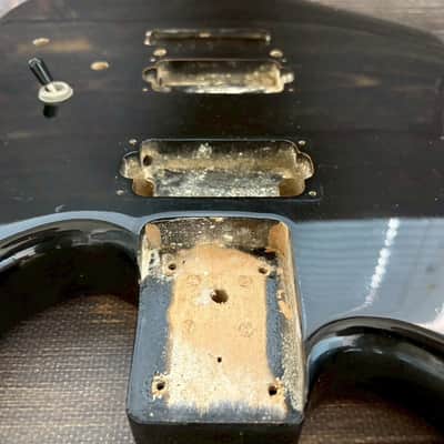 80s FERNANDES FST-115 HH Stratocaster Type Alder Body Black Made in Japan image 6