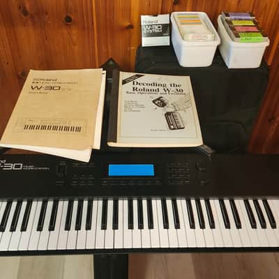 Roland W-30 61-Key Sampling Music Workstation 1989 - 1992 - Black image 2
