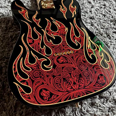 Fender James Burton Telecaster - Red Paisley Flames image 2