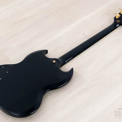 1999 Gibson Custom Shop 1961 Les Paul SG Custom Ebony 3 Pickup w/ 57 Classic PAFs, Case image 13