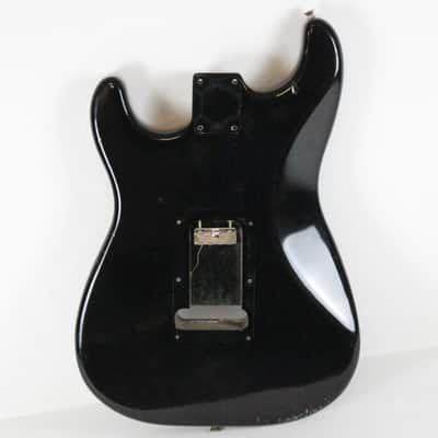 1989 Vintage Squier Fender Stratocaster Factory Black BODY Made in USA Strat 1980s image 4