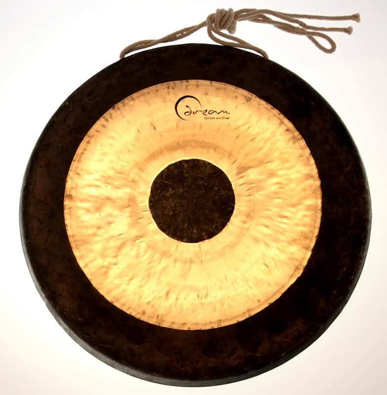 Immagine Dream Cymbals CHAU32 Chau Black Dot Gong, 32" - 1