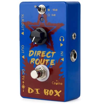 Caline CP-64 Direct Route Blue Headphone Amp & DI Box, FREE PICK + HOLDER+ FREE SHIP USA image 2