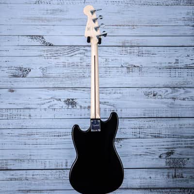 Squier Sonic Bronco Bass Guitar | Black w/White Pickguard image 4