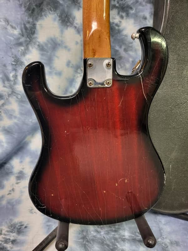 Vintage 1968 Decca DMI 199 Teisco Kawai Guyatone Redburst Single