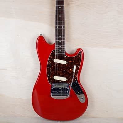 Fender MG-69 Mustang '69 Reissue MIJ 2010 Red w/ Matching Headstock EMG Active PUs Japan w/ Bag image 2