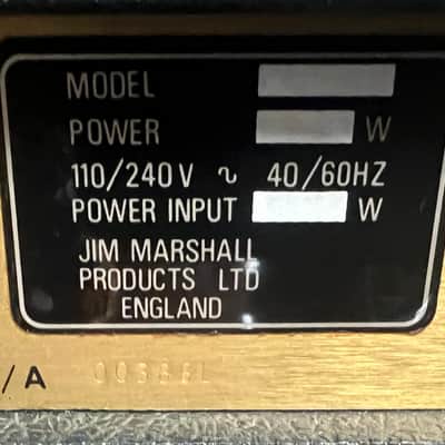 Marshall Super Bass Guitar Amp 100 watt 1980 - Black image 5