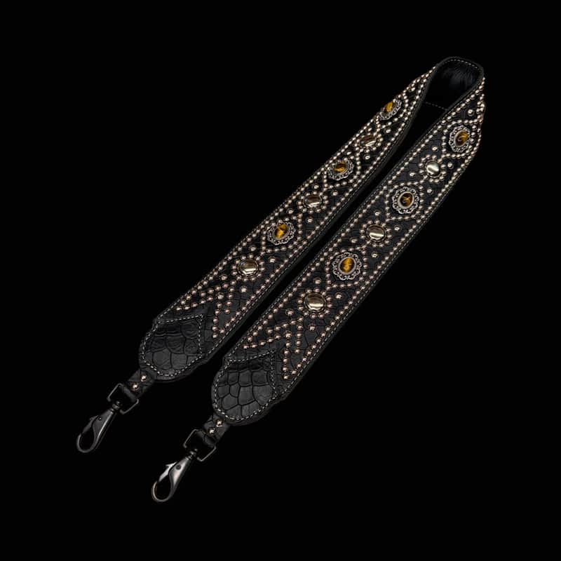 Carlino Tiger eye gig bag strap 2026 - Black image 1